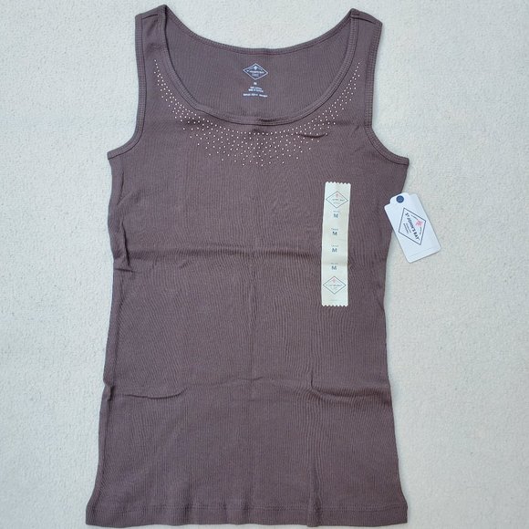 St. John's Bay Tops - St John's Bay brown tank top